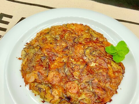 包丁要らずで簡単!なすのチーズガレット